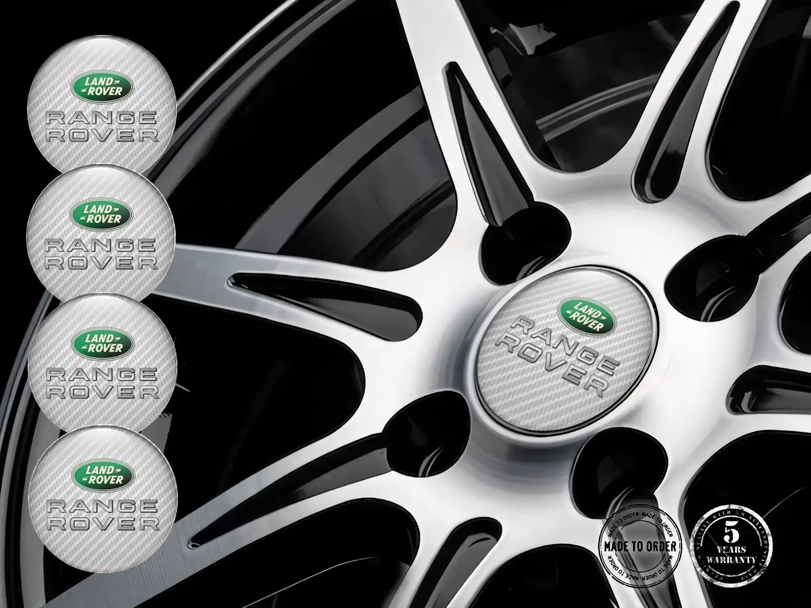 Land Rover Pegatina de Silicona Logo Calcomanías de Rueda de Lujo